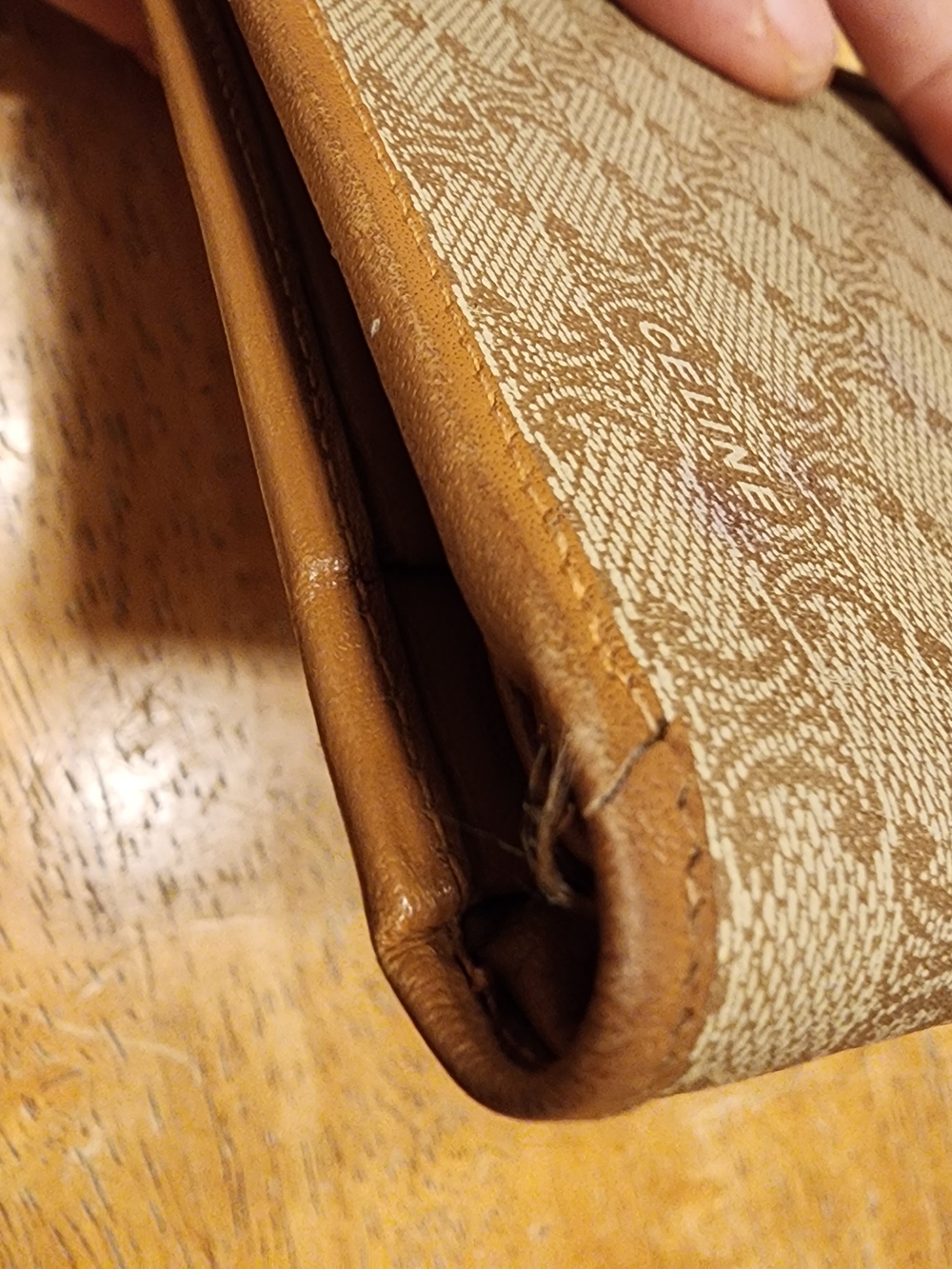 vintage Celine Macadam Triomphe canvas and leather wallet - Picture 9 of 16